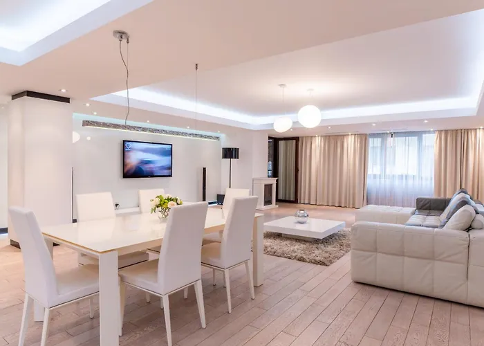 Apartmán Luxury Herastrau Nord- 240 Sqm - Spa, Pool & Gym Access Bukurešť