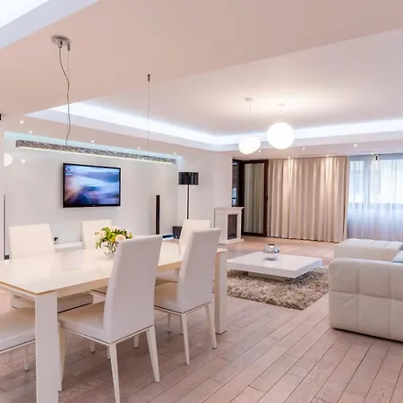 Apartmán Luxury Herastrau Nord- 240 Sqm - Spa, Pool & Gym Access Bukurešť